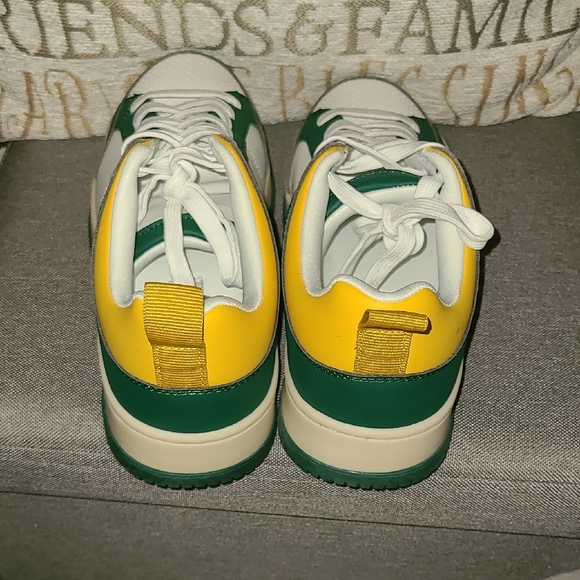 Steve Madden White, Green, and Yellow Women's Sneakers - Picture 5 of 6